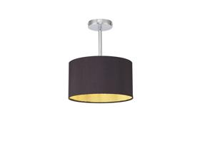 Baymont CH BL/GR Ceiling Lights Deco Semi Flush Fittings
